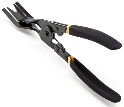1PCS Car Clip Pliers Tool, Panel Clip Pliers Set Fastener Remover, Auto Retainer Clip Trim Rivet Removal Tool, Auto Door Car Upholstery Trim Clip Removal Tool (Black & Yellow) - color: Black & Yellow - 1 Pcs Clip Removal Plier