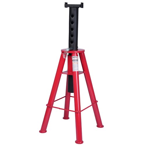 Maxority 10 Ton (20,000 lbs) Capacity Heavy-Duty High Profile Pin Type Adjustable Jack Stand for Trucks & Equipment, 1 PC - size: 1 PC 10 TON HIGH