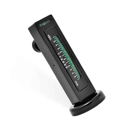 Ohleats Adjustable Magnetic Gauge Tool, Black | Camber Castor Strut Wheel Alignment Instrument, Automotive Magnetic Castor Tire Gauge, For Most Cars Trucks RVs - color: Black
