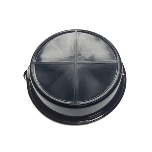 Oil Drain Pan with Spout Guide Lip, 6.9 Qt (6.5L) HDPE Motor Oil Drain Pan, 37cm Diameter Round Waste Fluid Collection Basin with Reinforced Base for Home Garage DIY Car Motorbike Service