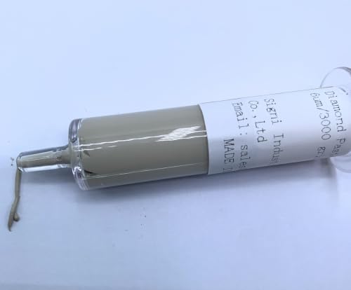 Diamond Lapidary Paste for Polishing Mirror Finishing 5 Gram (3,000 Grit / 6 μm) 1-Pack - size: 3,000 grit / 3-6 microns