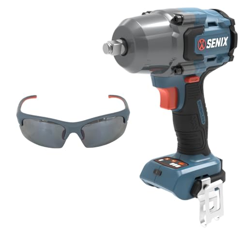 SENIX 20 Volt Max* 1/2" Cordless Impact Wrench, 550 ft-lbs. Max Torque, 4000 RPM Max, 3 Speed Mode, Brushless Motor - Includes Belt Clip, Tool Only, Battery Not Included (PDWX2-M7-0) - style: 1/2'' Impact Wrench 550ft-lbs Tool Only