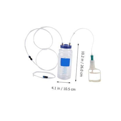 NUOBESTY Manual Oil Change Vacuum Fluid Extractor Pump 2l Capacity Hand Pump Tool for Car Engine Maintenance and Automotive Fluid Transfer