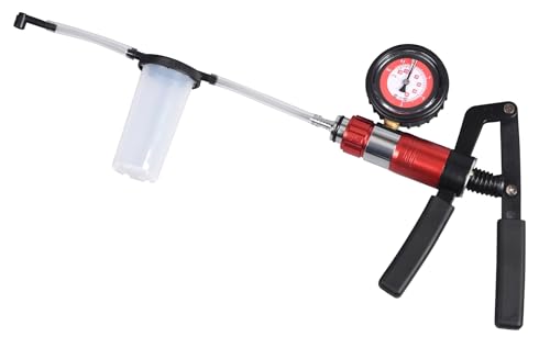DHA 2 in 1 Brake Bleeder Kit Hand Held Vacuum Pump Pressure Tester Tool, One Man Vacuum and Pressure Pump Tester Brake Fluid Bleeding Kit for Car Motorcycle