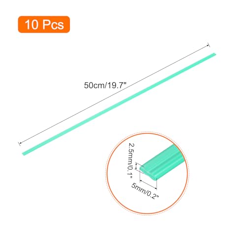 MECCANIXITY 10pcs 20 Inch Plastic Welding Rods PP Welding Strips Welder Rods for Car Bumper, Kayak Repair, Plastic Welder, Green - color: Green, size: 20 Inch