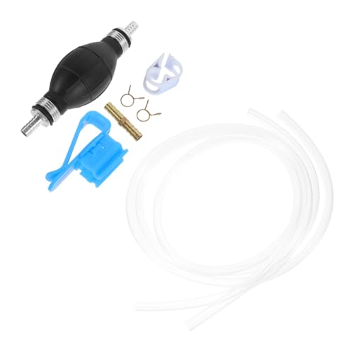 Manual Gasoline Transfer Pump Kit Siphon Hose for Fuel Oil Gasoline Extraction PVC Plastic Hand Siphon Pump for Cars Motorcycles
