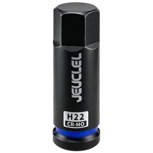 22mm Hex Impact Bit Socket, H22 1/2" Drive Allen Socket, Cr-Mo | 3-Inch, Lengthen Hex Screwdriver Adapter for Electric Ratchet Wrenches Fastening Screws, Socket Wrench, Head Drill - size: 1PC | H22 22MM