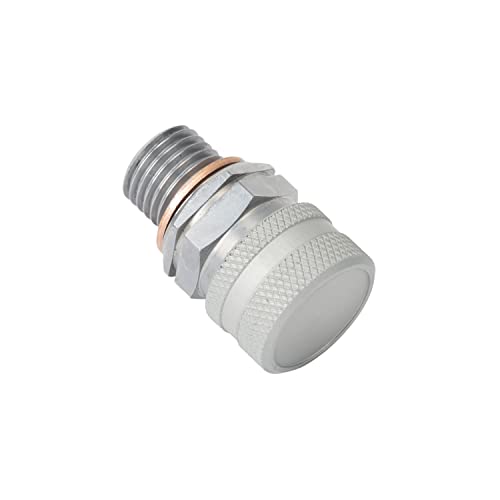 Stahlbus Oil Drain Valve Plug G 1/2 inch-14 = R 1/2 inch = 1/2 inch BSP Steel - CLEAN, EASY, NO TOOL Oil Change - Includes: Oil Drain Plug, Washer, Cap, Connector, Silicone Hose - size: G 1/2 inch-14 = R 1/2 inch = 1/2 inch BSP