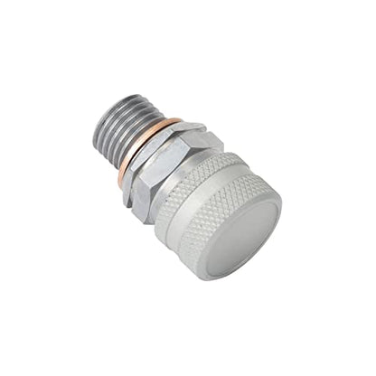 Stahlbus Oil Drain Valve Plug M14x1.25x12mm Steel - CLEAN, EASY, NO TOOL Oil Change - Includes Oil Drain Plug, Washer, Cap, Connector, Silicone Hose - size: M14x1.25x12mm