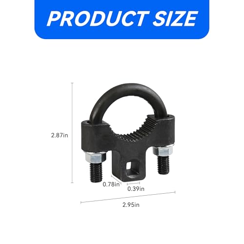 Inner Tie Rod Removal Tool, 3/8" U-Shaped Inner Tie Rod Tool with Non-Slip Teeth, Carbon Steel Inner Low Profile Tool for Car Chassis Rocker, Vehicle Tie Rod Installation Accessories