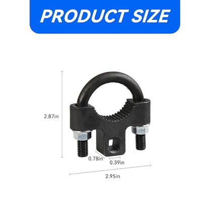 Inner Tie Rod Removal Tool, 3/8" U-Shaped Inner Tie Rod Tool with Non-Slip Teeth, Carbon Steel Inner Low Profile Tool for Car Chassis Rocker, Vehicle Tie Rod Installation Accessories