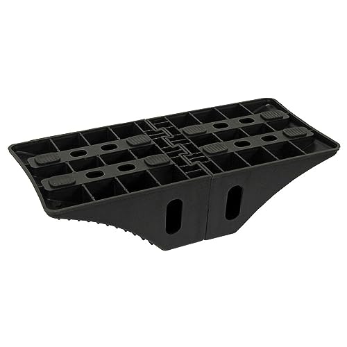 Extreme Max 5800.5852 Heavy-Duty Interlocking Wheel Chock for Tandem Axle Trailers and RVs - 9.2" x 8.2" x 4.7", Pair