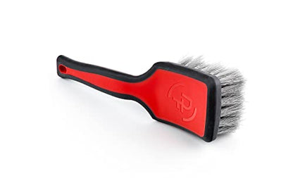 Detail Factory - ProGrip Tire Brush - Ergonomic ProGrip Handle, Stiff Synthetic Bristles, Ergonomic Design, Clean Your Tires with Ease - Red - color: Red, size: Standard