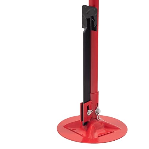 SUNEX TOOLS 6810A, Underhoist Support Stand with Foot Pedal, ¾ Ton Capacity, Large Base, Bearing Mounted Spin Handle, Height Adjustment Under Load, Lightweight, Supports Vehicle Components Only - size: With pedal