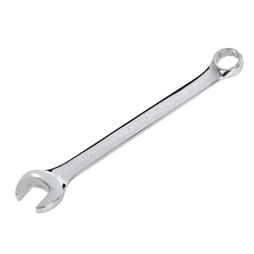 BLACK CANYON Metric 19mm Combination Wrench, 12-Point Box End & Hex Opening Design, Polished Steel - size: 19 mm