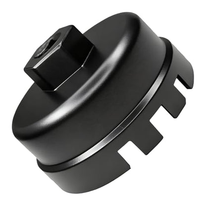 64mm Oil Filter Wrench for Toyota Oil Filter Socket Wrench Set Heavy Duty 14 Flute Cap Style Removal Tool for Toyota 4 Runner RAV4 Highlander Lexus Camry Tundra Sienna Fits 2.5-5.7L Engine(Black)
