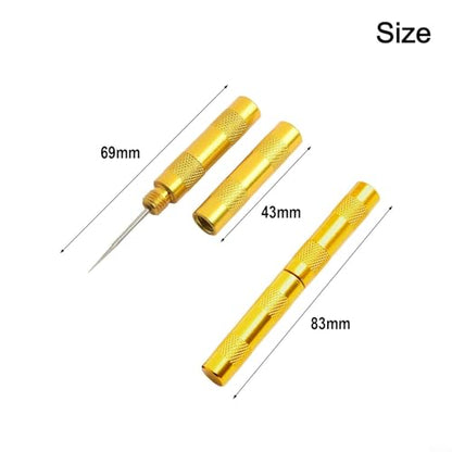 Windshield Washer Nozzle Cleaning Tool Kit with 5 Brush Sizes for Jet Adjustment and Clog Removal, Metal Needle Set to Clean Water Stains and Reposition Sprayers on