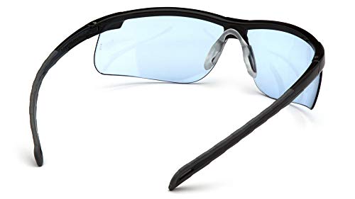 Pyramex Ever-Lite Lightweight Safety Glass Indoor/Outdoor Mirror Lens - color: Infinity Blue Lens/ Black Frame