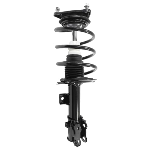 Detroit Axle - 2 Front Struts for 2014 2015 2016 2017 2018 Kia Forte Forte5, 14-16 Forte Koup, Quick Complete Struts with Coil Spring Assembly Replacement Suspension Shocks - size: 11187_11188/Pair