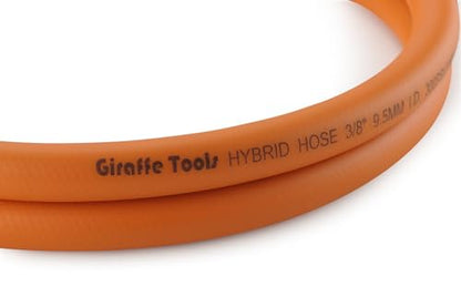 Giraffe Tools Hybrid Air Hose, 3/8 inch x 25 ft, 1/4 in. MNPT Fittings, 300 PSI Heavy Duty, Lightweight Air Compressor Hose - size: 3/8 inch x 25 feet