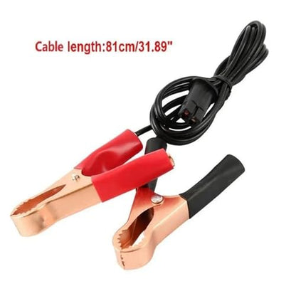 Auto Car Fuel Cleaning Injector Flush Cleaner Wash Adapter Cleaning Tool Set Nozzle DIY Kit Cleaning Tool Kit Set Car Wash Tool(2 power cables) - color: 2 power cables
