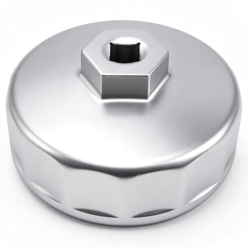 74mm 14 flutes Heavy Duty Oil Filter Wrench, Oil Filter Removal Tool Compatible with Volkswagen, Mercedes Benz, VW, Audi, Porsche, Mazda, Sprinter, Select Mobil1, Bosch and Mahle - style: 74mm 14 flutes