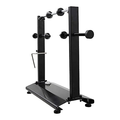 Motorcycle Wheel Balancer Stand with Truing Pointer Fits 13–38mm Axles | Static Tire Balancing and Rim Truing Tool with Dual Bearings and Adjustable Cones, for Dirt Bike Sport Bike Wheels