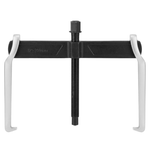 QWORK 12 Inch 2-Jaw Gear Puller - Heavy-Duty Steel Adjustable Puller Tool Separate Lifting Device for Removing Pulley Flywheel Bearing