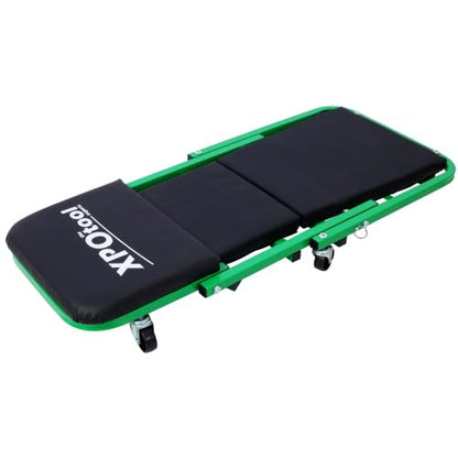 Mechanic Creeper, Garage Gift, 36" Z Creeper Seat, 2 in 1 Mechanic Gifts, 300 lbs Capacity, Low Profile Creeper with 6 pcs Wheels in Garage/Shop for Fathers Day Tool Gift (Green) - color: Green