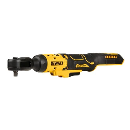 DEWALT ATOMIC 20V MAX* Cordless Ratchet, Brushless, 3/8 in., Tool Only (DCF513B) | Brushless 3/8 in Drive, Up to 70 Ft-Lbs, 0-250 Rpm, LED Work Light, Compact Design, Glass-Filled Nylon Housing, Bare Tool