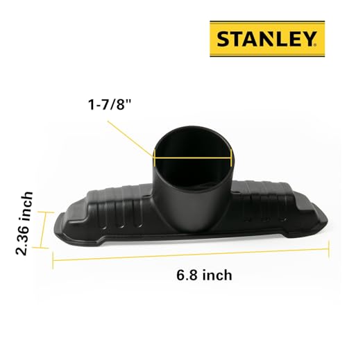 Stanley 19-1300 Universal Utility Nozzle Tool Vacuum Attachments for Wet and Dry Vacuums with a 1-7/8" Hose, Black