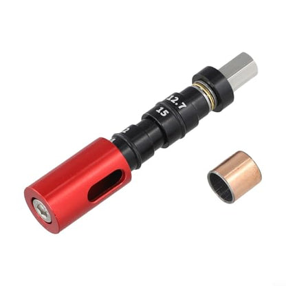 Bike Rear Shock Absorber Bushing Tool, Aluminum Alloy and Stainless Steel, Removal and Install Kit with Spare Bushing for DU(Red) - color: Red