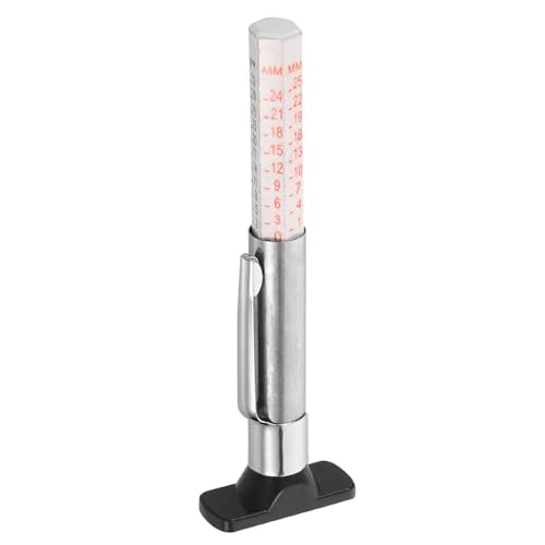 Plastic Tire Tread Depth Gauge Tool 0-25mm Portable Tire Gauge for Measuring Tread Depth of Cars and Trucks Safety for DIY Enthusiasts and Professionals