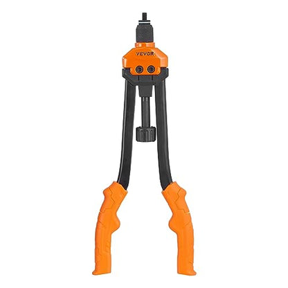 VEVOR 16" Rivet Nut Tool, Labor-Saving Rivnut Tool Kit with 13PCS Metric & SAE Mandrels, 186PCS Rivet Nuts,M3, M4, M5, M6, M8, M10, M12, 1/4-20, 5/16-18, 3/8-16,1/2-13, 8-32, 10-24 with Carrying Case - size: 16", style: RIVET NUT TOOL