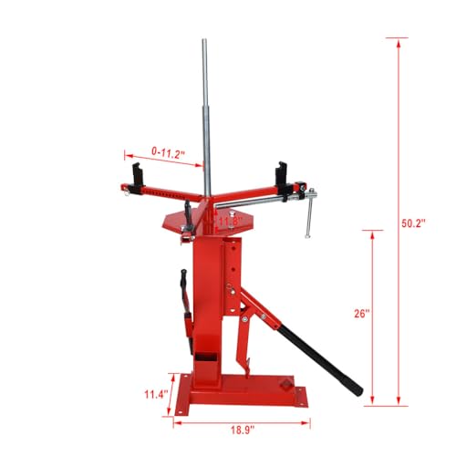 Multi Manual Tire Changer, Portable Hand Bead Breaker Mounting Tool with Mounting Stand and Tire Manual Steel Tire Changing Tool for Car Truck Home Garage Small Auto Shop