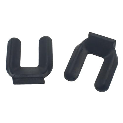 FDXGYH 4 PCS Furniture Wheel Stop Rubber Chair Caster Anti Slip Pads Black Bed Frame Wheel Stoppers Suitable for Rolling Furniture - size: 86 mm x 75 mm x 30 mm