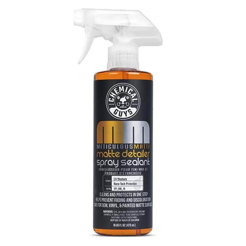 Chemical Guys, Meticulous Matte & Satin Finish Detailer & Sealant, 16 oz | Quick detailer for satin and matte finishes and vinyl wraps, cleans streak-free without adding unwanted gloss