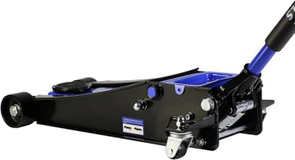4 Ton Low Profile Floor Jack, Heavy Duty Floor Jack with Dual Pistons Quick Lift Pump, Steel Car Jack Adjustable Height 4"-21", Hydraulic Trolley Floor Jacks 4 Ton/8000 LB Capacity, Blue - color: Blue - 4 Ton(Dual Pump), Lift 4"-21"