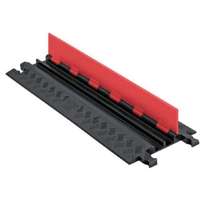 Checkers 2 Channel Low Profile Drive Over Cable Protector, Heavy Duty Loads up to 26,000 Pounds, Polyurethane Construction, Improved Traction and Stability, Orange/Black, GD2X75-ST-O/B - color: Orange, style: Standard