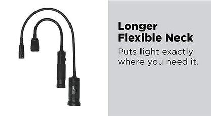 NextLED NT-7647 20-Inch Gooseneck Flashlight with Magnetic Base, Cree LED, Zoomable Lens, IP54 Rating Waterproof. Flexible LED Light, Work Bench, Auto Repair, Grill Light, Inspection - style: Flex Neck Flashlight