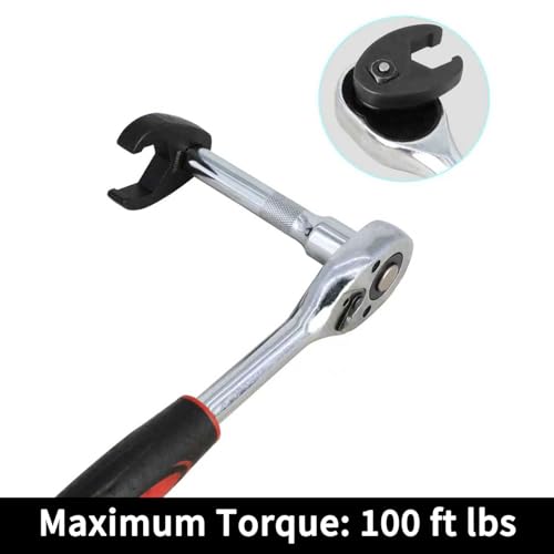 DPTOOL Crows foot Wrench Set Metric 8-32mm Flare Nut Crowfoot Wrench Set | 1/2" and 3/8” Drive 6 Point Crows Feet Wrench Set 21Pcs Flare Nut Wrench Kit for Removing Nuts from hard-to-reach Areas