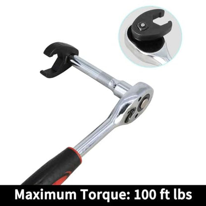 DPTOOL Crows foot Wrench Set Metric 8-32mm Flare Nut Crowfoot Wrench Set | 1/2" and 3/8” Drive 6 Point Crows Feet Wrench Set 21Pcs Flare Nut Wrench Kit for Removing Nuts from hard-to-reach Areas