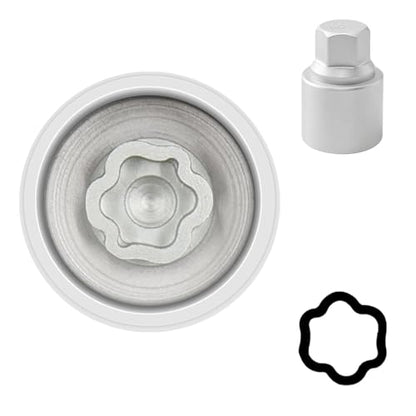 051 Wheel Locking Nut Key Socket Compatible with BMW Series, (Socket OD 29mm - ID 25mm), Wheel Anti-Theft Lug Nut Removal Tool, Anti-Theft Screw Remover - color: Socket 051