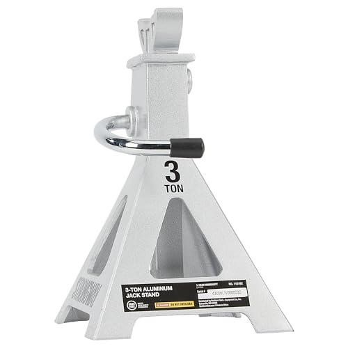 Strongway Aluminum Jack Stands, Pair, 12,000-Lb. Total Capacity, 11.4in.–16.1in. Lift Range