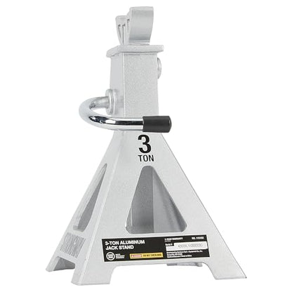 Strongway Aluminum Jack Stands, Pair, 12,000-Lb. Total Capacity, 11.4in.–16.1in. Lift Range