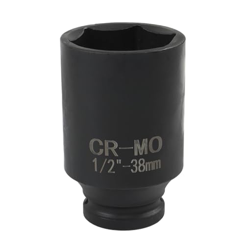 labwork 9Pcs Deep Impact Socket Set 1/2 Inch Drive Metric Axle Hub Nut Socket 29-38mm for Removing and Mounting Axle Nuts