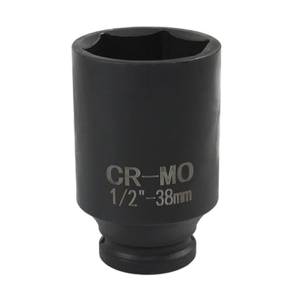labwork 9Pcs Deep Impact Socket Set 1/2 Inch Drive Metric Axle Hub Nut Socket 29-38mm for Removing and Mounting Axle Nuts