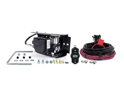 TrendsAuto Air Lift LoadLifter 5000 Air Spring Kit & WirelessONE 2nd Gen Compressor EZ Mount fits 2023-2026 F250 F350 SuperDuty 4WD Single Rear Wheel Trim | Eliminates Trailer Sway | TrendsAuto Decal - size: 25980EZ