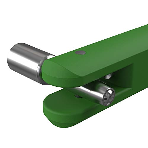 BASIKER Tire Valve Stem Puller Tool No Scratch with Valve Core Tool Green Perfect Replacement for Universial car Valve Stem Extenders Straight Metal Dual Wheel Valve Stem Extension Adapter