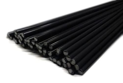 JOUNJIP 40pcs Polypropylene (PP) Plastic Welding Rods - 1/8 Inch Diameter (3mm) Round Sticks, 13"Long - For Car Headlight Tab Repairs (40Packs)